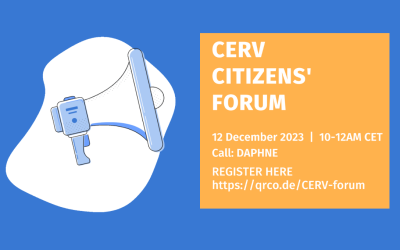 Kviečiame dalyvauti CERV piliečių forume, skirtame CERV-2024-DAPHNE kvietimui!