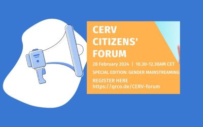 Kviečiame dalyvauti CERV piliečių forume, skirtame lyčių aspekto integravimui!